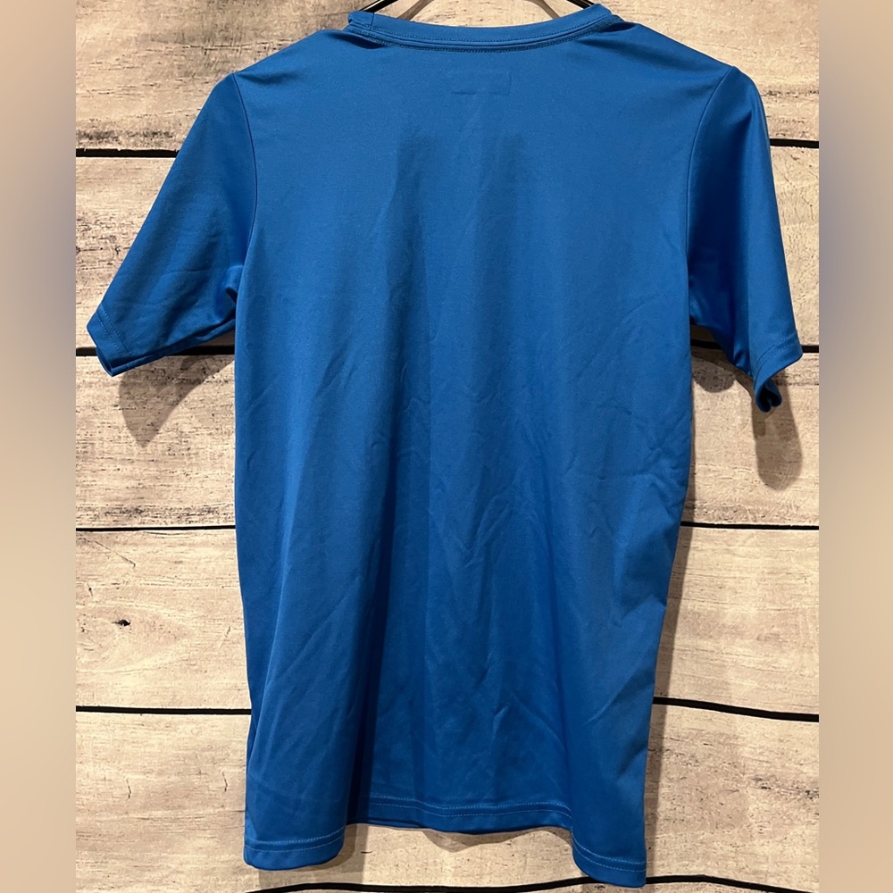 Columbia Blue Performance Fishing Gear Boys Youth Rashguard Swim Shirt L 14-16 - Picture 3 of 3